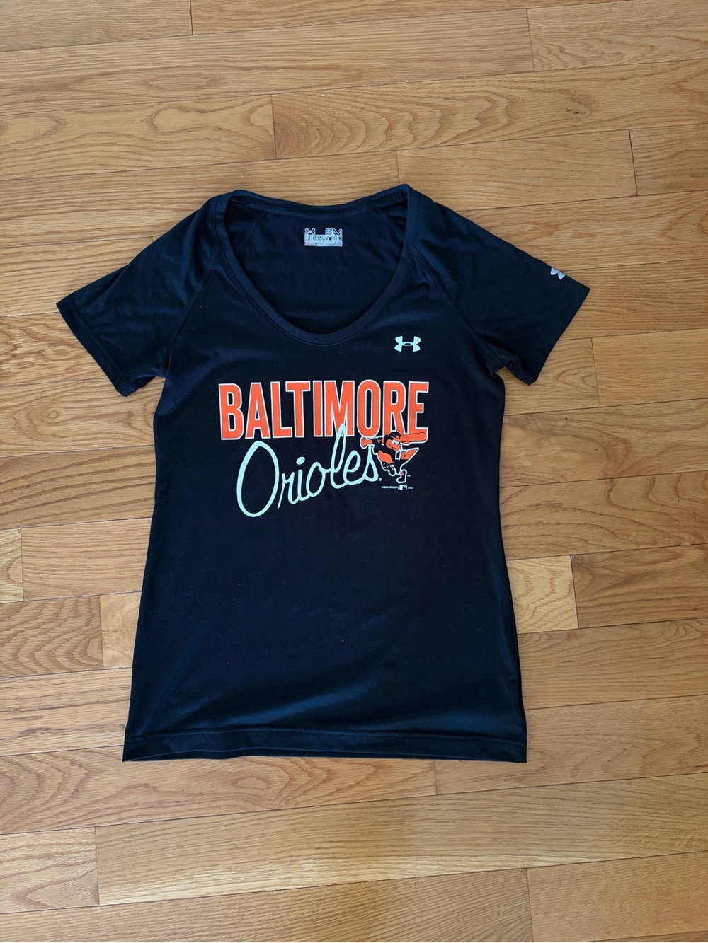 Under Armour Black Baltimore Orioles Graphic V‑Neck Tee